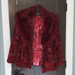 Ben Kahn red mink coat
